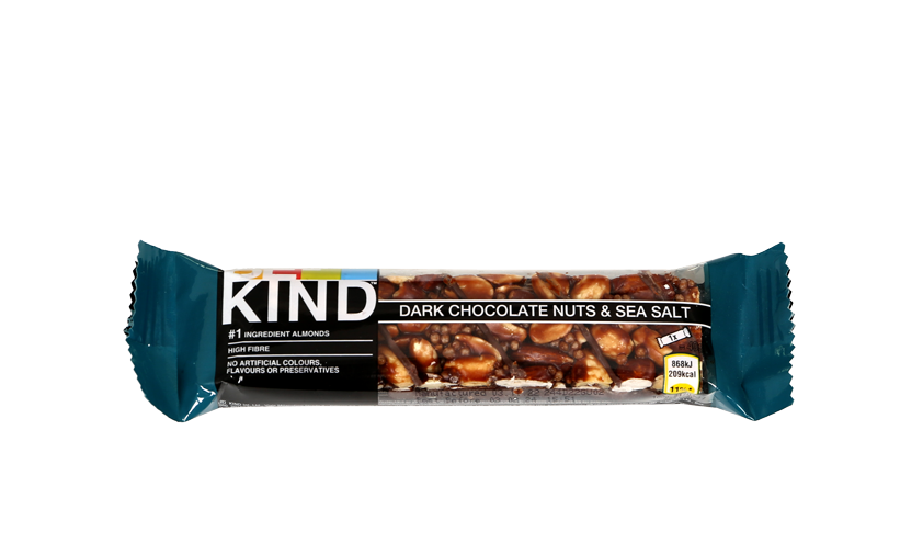 Be-Kind Dark Chocolate Nuts & Sea salt 40 Gr