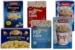 Samlebilde av popcorntypene som er testet.Foto