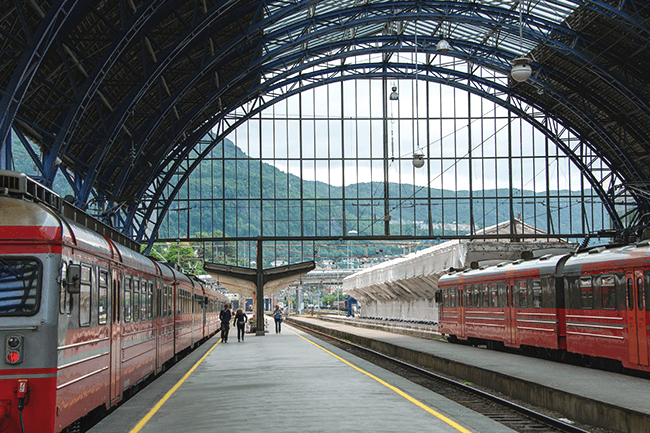 Togstasjon.Foto