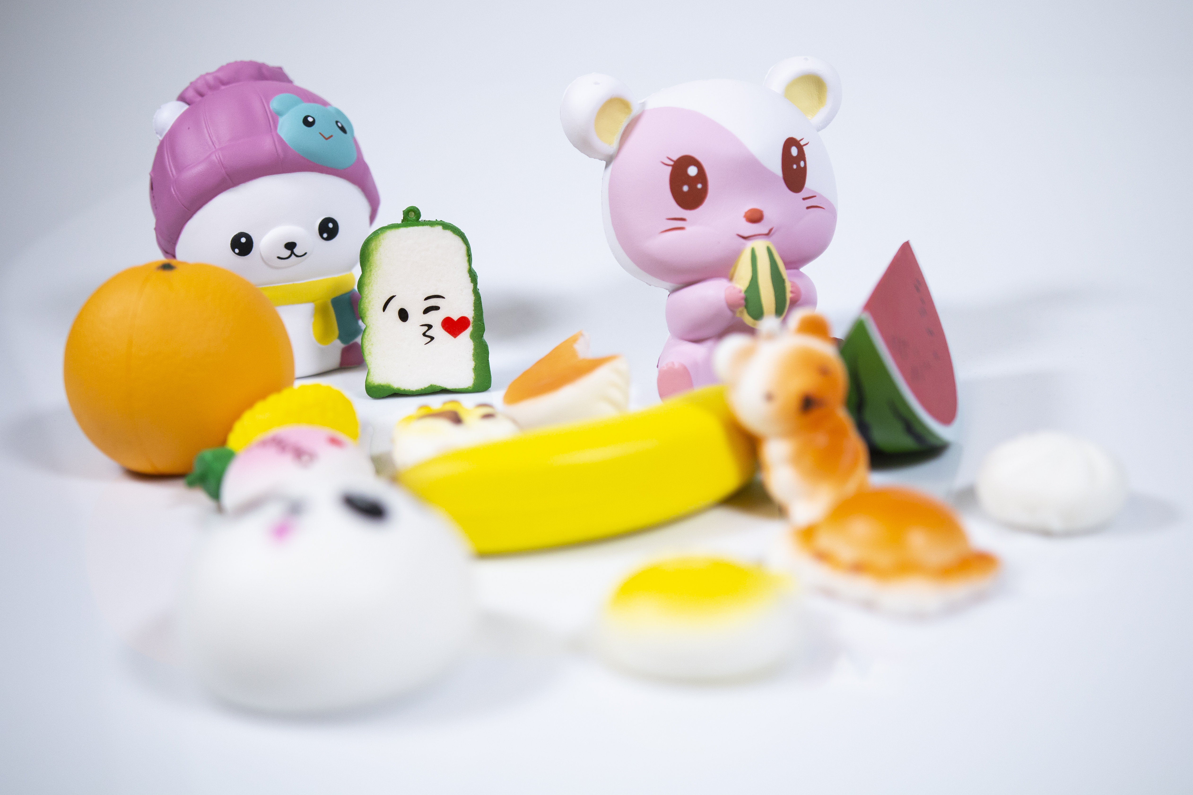 Produktfoto av forskjellige leker.Foto