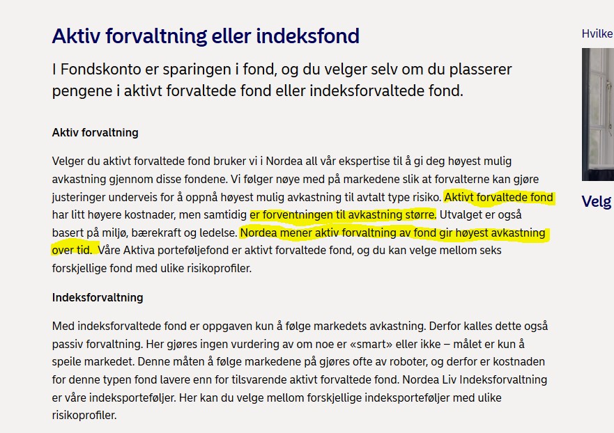 Skjermbilde fra Nordeas hjemmesider.Foto
