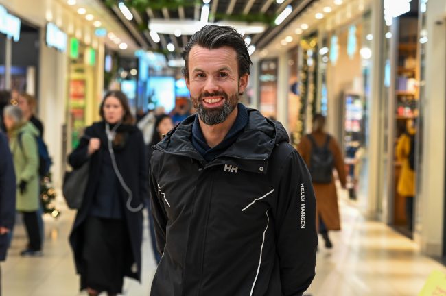 Forbrukerjurist, Thomas Iversen, ved Byporten i oslo.Foto