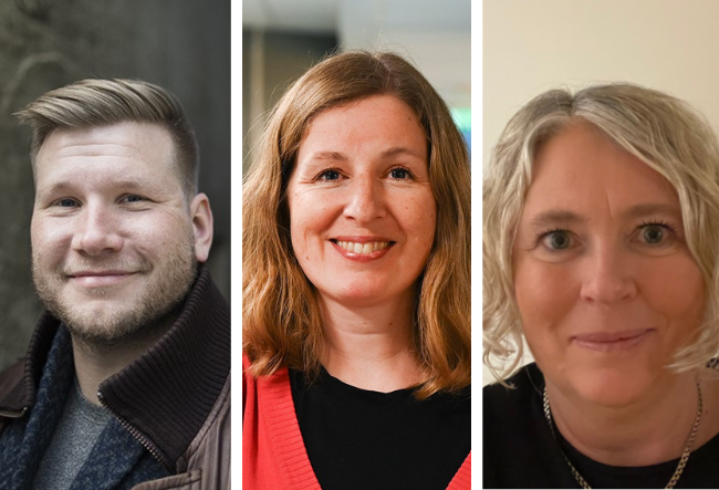 Alexander Sandtorv, Elin Volder Rutle og Line Småstuen Haug.foto