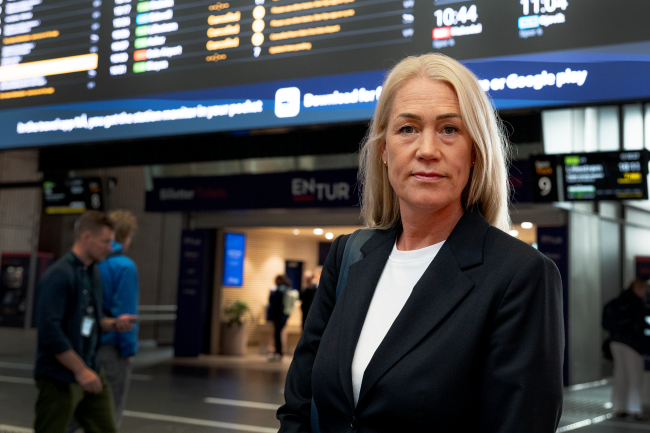 Forbrukerdirektør, Mett Fossum på Oslo S.Foto
